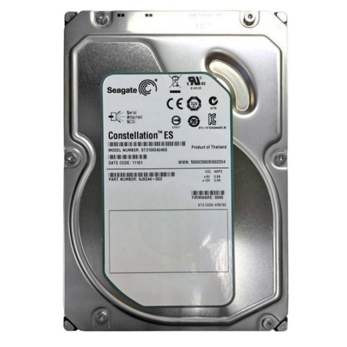 HDD Seagate 1TB 7.2K SAS 6G 3.5" 512 16MB ST31000424SS