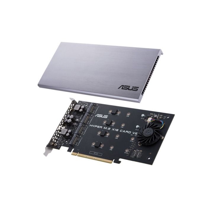 Kontroler dysków ASUS Hyper M.2 PCIe3.0x16 v2 4xM.2 90MC06P0-M0EAY0