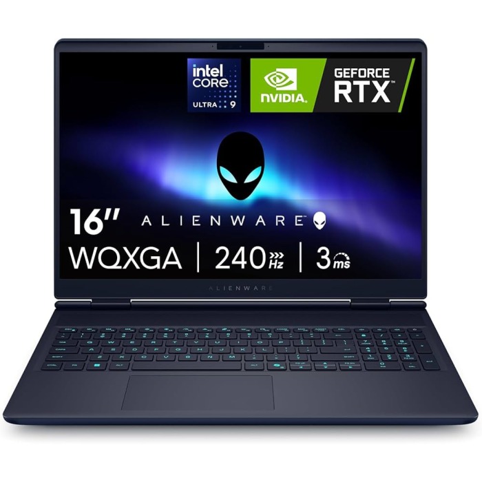 Laptop Dell ALIENWARE 16X AURORA AC16251 with Intel Core Ultra 9 275HX, 64GB RAM, 2TB SSD NVMe, RTX 5070 8GB, Wi-Fi 7, Bluetooth 5.3, Windows 11 Pro