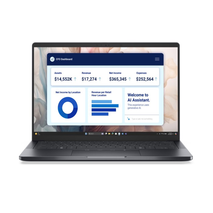 Laptop Dell Pro 14" Premium PA14250 with Intel Core Ultra 7 266V, 16GB RAM, 512GB SSD NVMe, Wi-Fi 7, Bluetooth 5.4