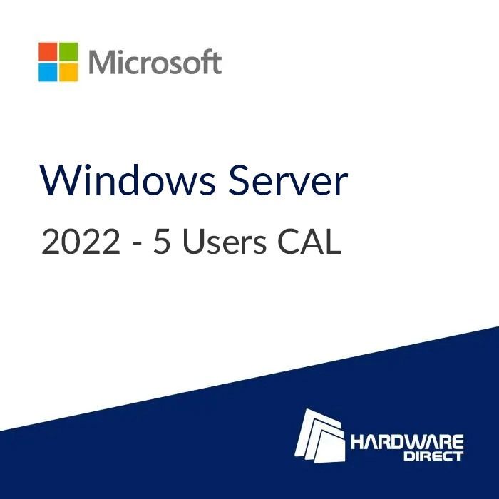 License Microsoft Windows Server 2022 CAL 5 Users