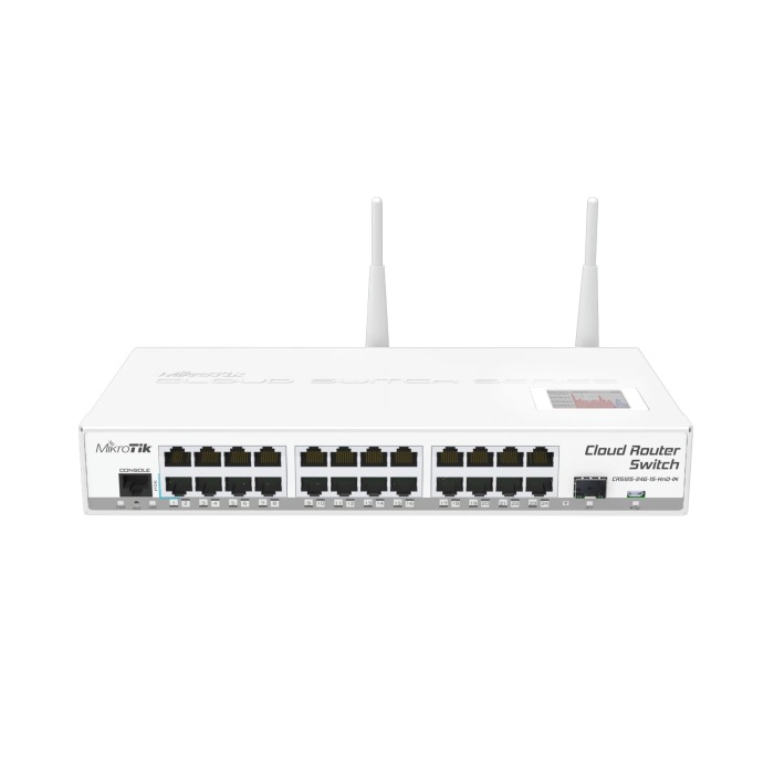 Mikrotik Cloud Router Switch 24x1GbE RJ45 1x1GbE SFP 1xUSB CRS125-24G-1S-2HnD-IN