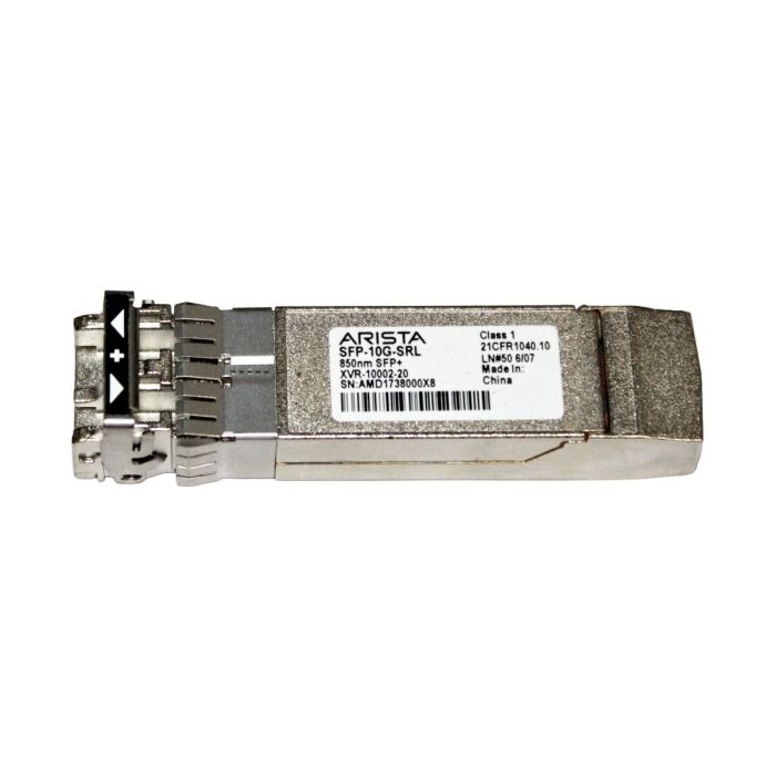 Moduł optyczny Arista SFP-10G-SRL 10GbE SFP+ Ethernet LC 850nm 100m XVR-10002-20