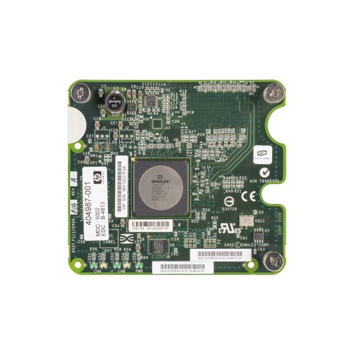Network Card HPE Emulex LPE1105 2x4Gb FC PCIe 1.0 Mezzanine 405921-001