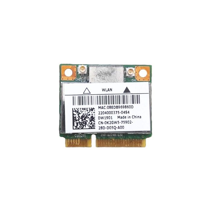 Network interface card Dell Atheros DW1901 WiFi 802.11a/b/g/n Bluetooth 4.0 Mini PCIe K2GW5