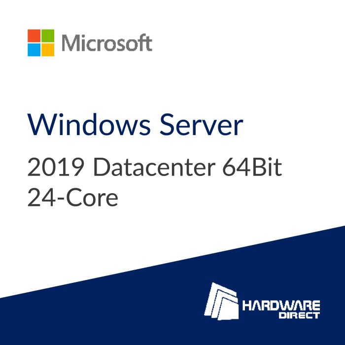 Operating system Microsoft Windows Server 2019 Datacenter 64Bit 24-Core 1PK OEI DVD English