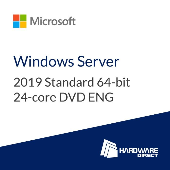 Operating System Microsoft Windows Server 2019 Standard 64-bit 24-core DVD ENG