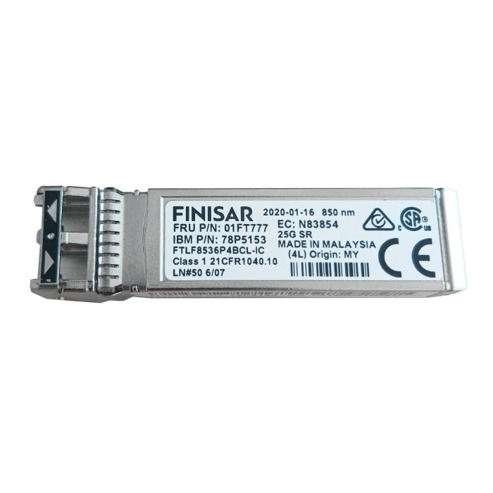 Optical transceiver IBM Finisar FTLF8536P4BCL SFP28 25Gb/s LC-LC Eth 850nm MM 01FT777