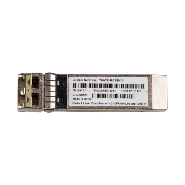 Optical transceiver Juniper Networks SRX-SFPP-10G-SR-ET 10Gb/s SFP+ LC-LC 850nm MM 400m 740-031980