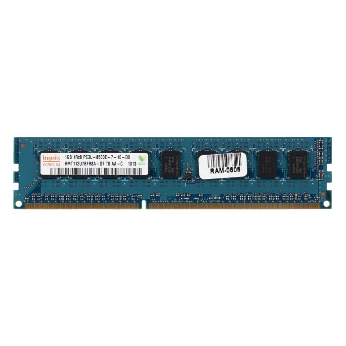 Pamięć RAM Dell 1GB 1Rx8 PC3L-8500 DDR3 UDIMM 1066MHz HMT112U7BFR8A-G7