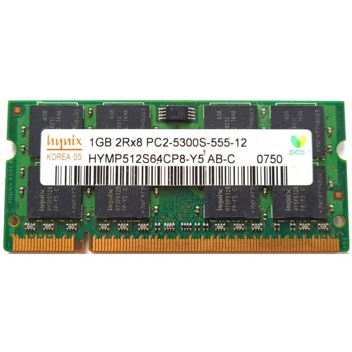Pamięć RAM Hynix 1GB 2Rx8 PC2-5300 DDR2 UDIMM 667MHz HYMP512S64CP8-Y5