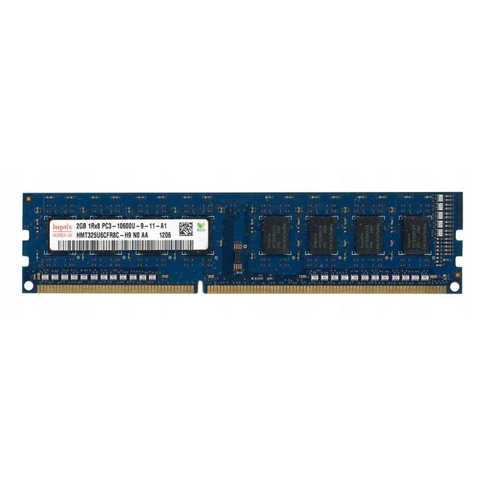 Pamięć RAM Hynix 2GB 1Rx8 PC3-10600U DDR3 1333MHz HMT325U6CFR8C-H9