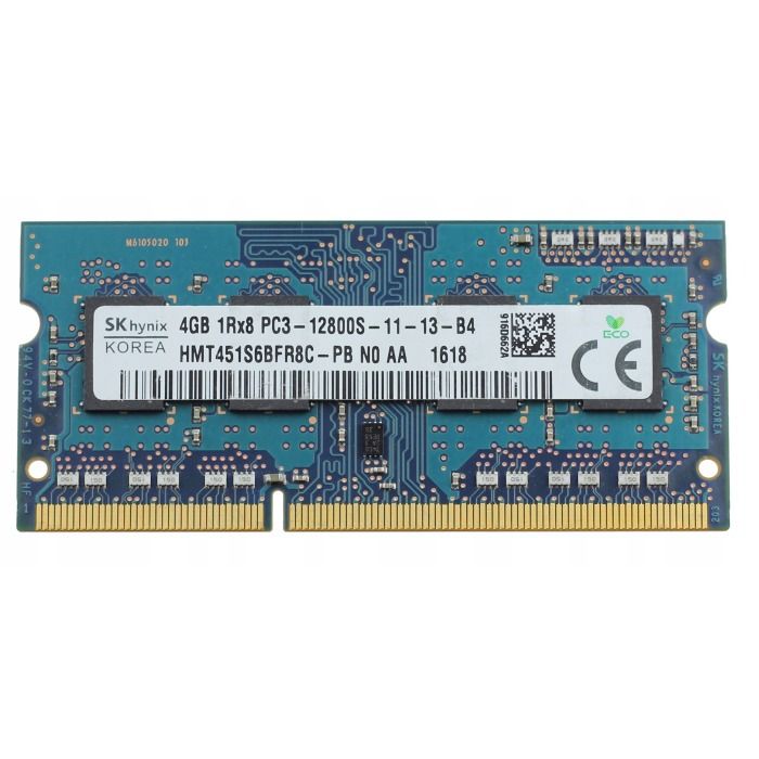Pamięć RAM Hynix 4GB 1Rx8 PC3-12800S DDR3 1600MHz HMT451S6BFR8C-PB