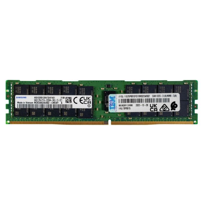 Pamięć RAM IBM 64GB 2Rx4 PC4-25600R DDR4 RDIMM 3200MHz 78P6815