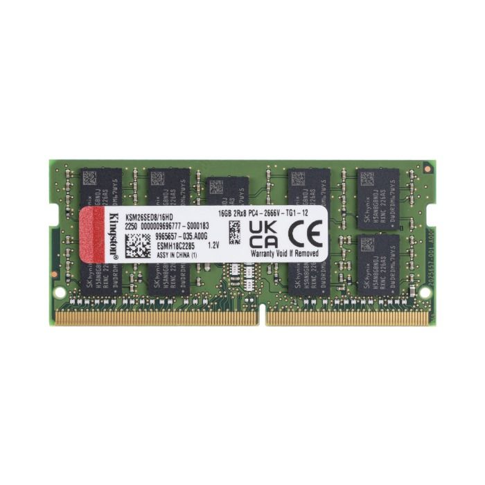 Pamięć RAM Kingston 16GB 2Rx8 PC4-21300 DDR4 UDIMM ECC 2666MHz KSM26SED8/16HD