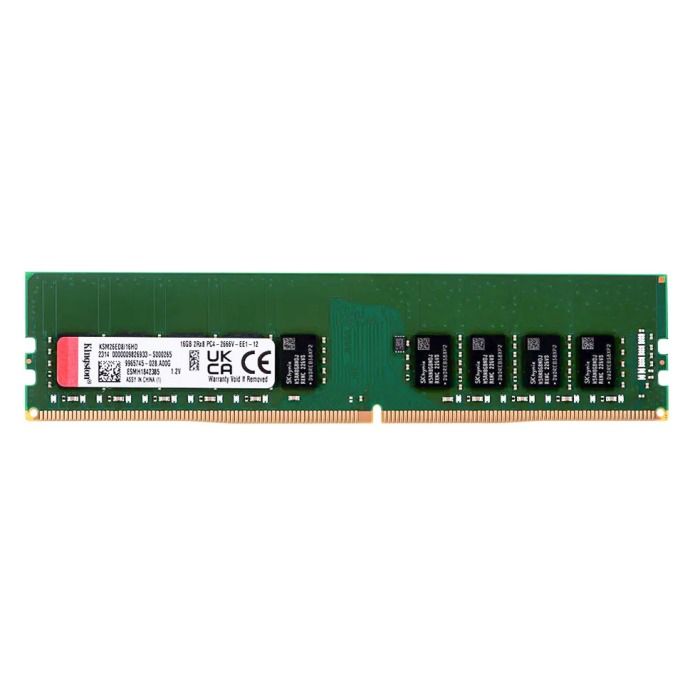 Pamięć RAM Kingston 16GB 2Rx8 PC4-2666V-E DDR4 UDIMM ECC PC4-21300E KSM26ED8/16HD