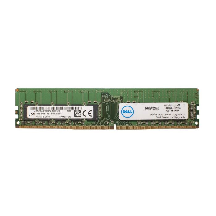 Pamięć RAM Micron 16GB 2Rx8 DDR4-2666U DDR4 UDIMM ECC 2666MHz MTA18ASF2G72AZ-2G6D1