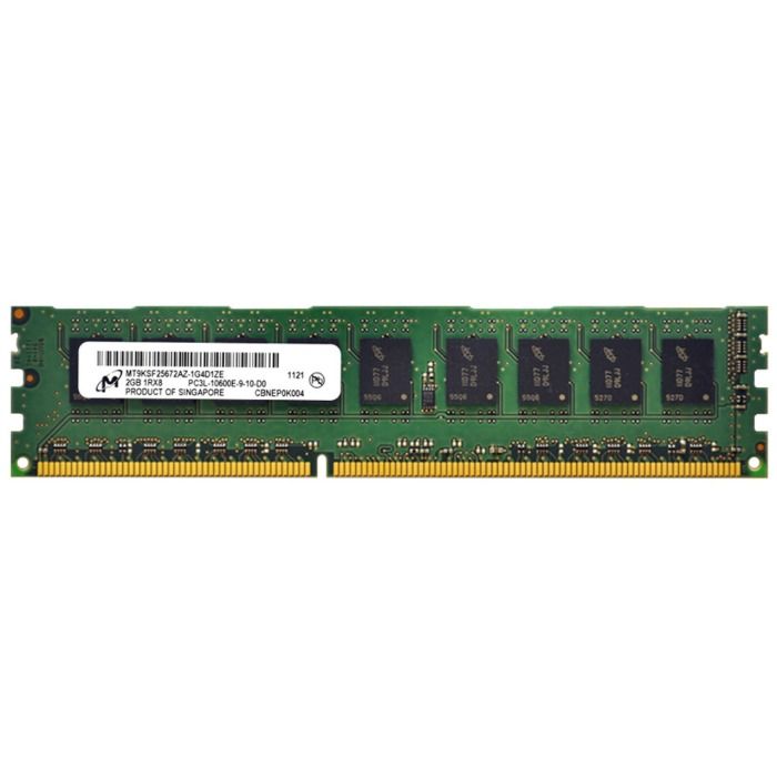 Pamięć RAM Micron 2GB 1Rx8 PC3-10600 DDR3 UDIMM 166MHz MT9KSF25672AZ-1G4D1