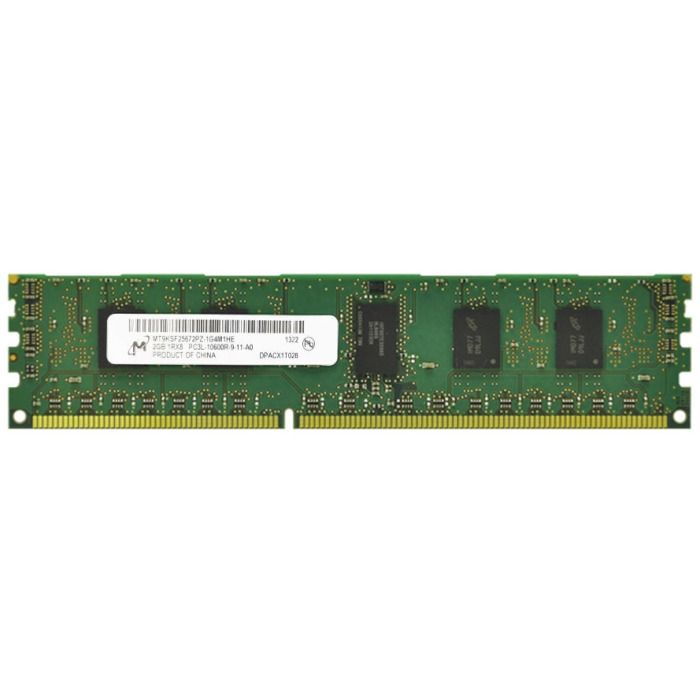 Pamięć RAM Micron 2GB 1Rx8 PC3-10600 DDR3L RDIMM 1333MHz MT9KSF25672PZ-1G4M1
