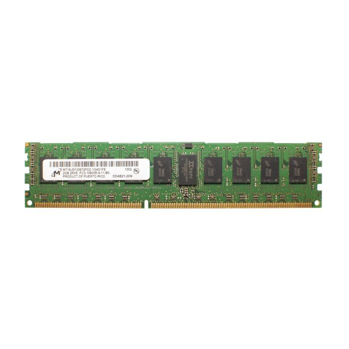 Pamięć RAM Micron 2GB 2Rx8 PC3-10600 DDR3 RDIMM 166MHz MT18JSF25672PDZ-1G4G1