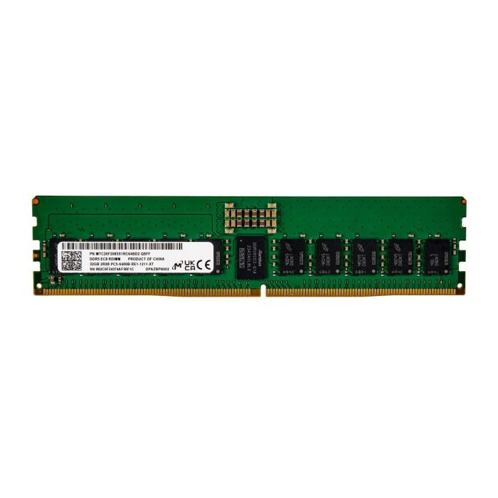 Pamięć RAM Micron 32GB 2Rx8 PC5-51200 DDR5 RDIMM ECC 6400MHz MTC20F2085S1RC64BD2