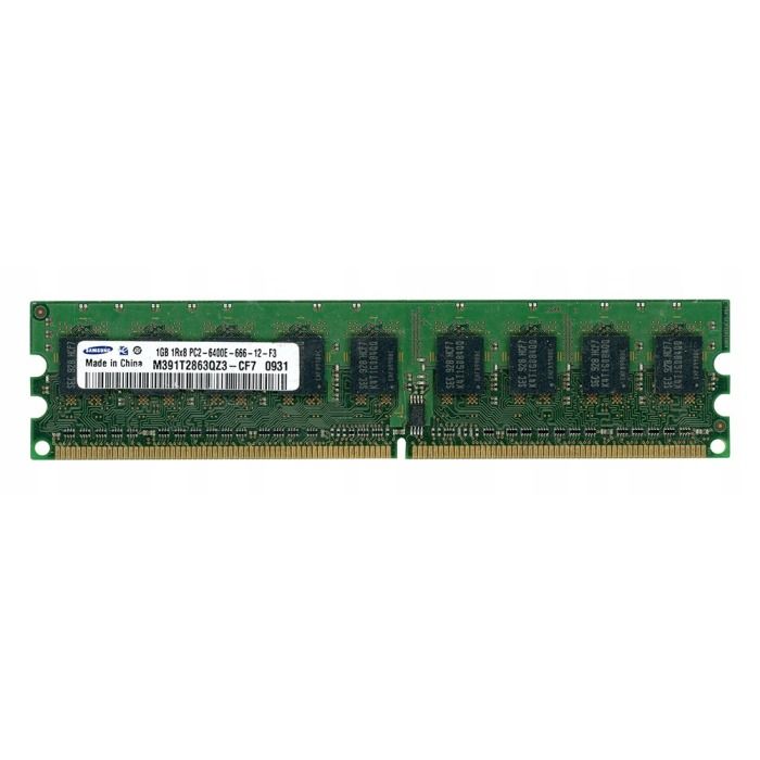 Pamięć RAM Samsung 1GB 1Rx8 PC2-6400E DDR2 800MHz M391T2863QZ3-CF7