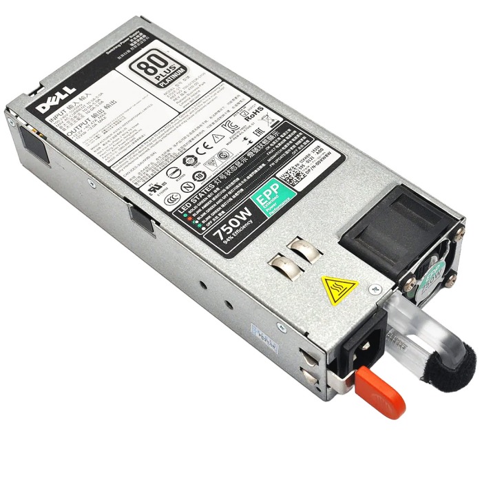 Power supply unit Dell ASTEC 750W 100-240V AC 50/60Hz 80+ Platinum G13 0XW8W