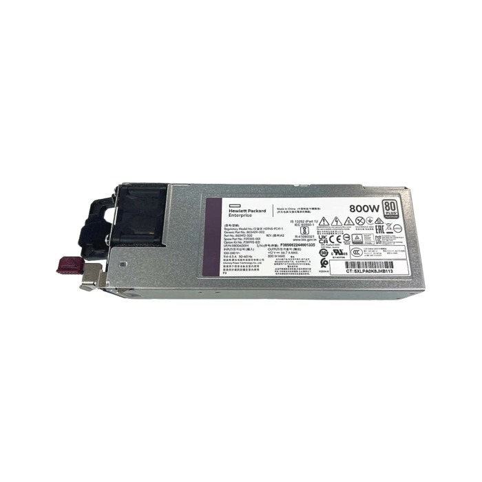 Power supply unit HPE G10/G11/G12 800W F2R Normal Flow 100-240V AC 50/60Hz 80+ Platinum 865412-502