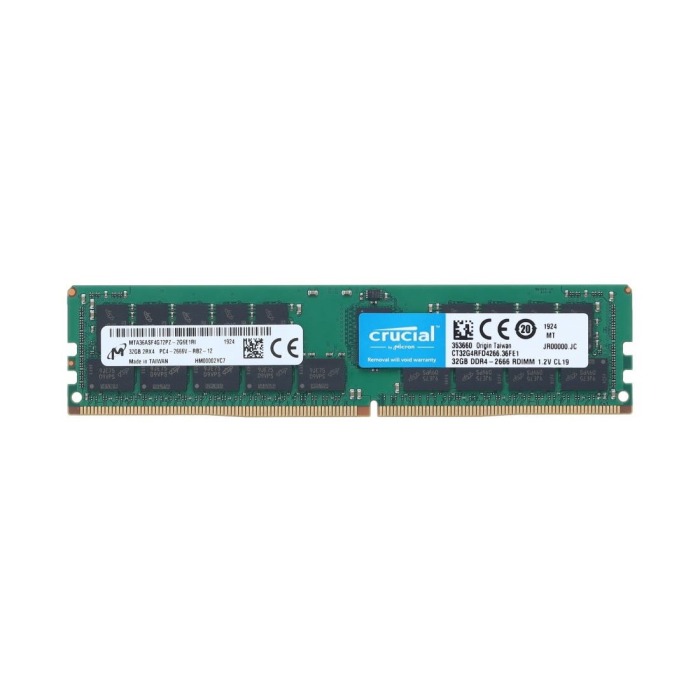 RAM Crucial 32GB 2Rx4 PC4-21300V-R DDR4 RDIMM 2666MHz CT32G4RFD4266