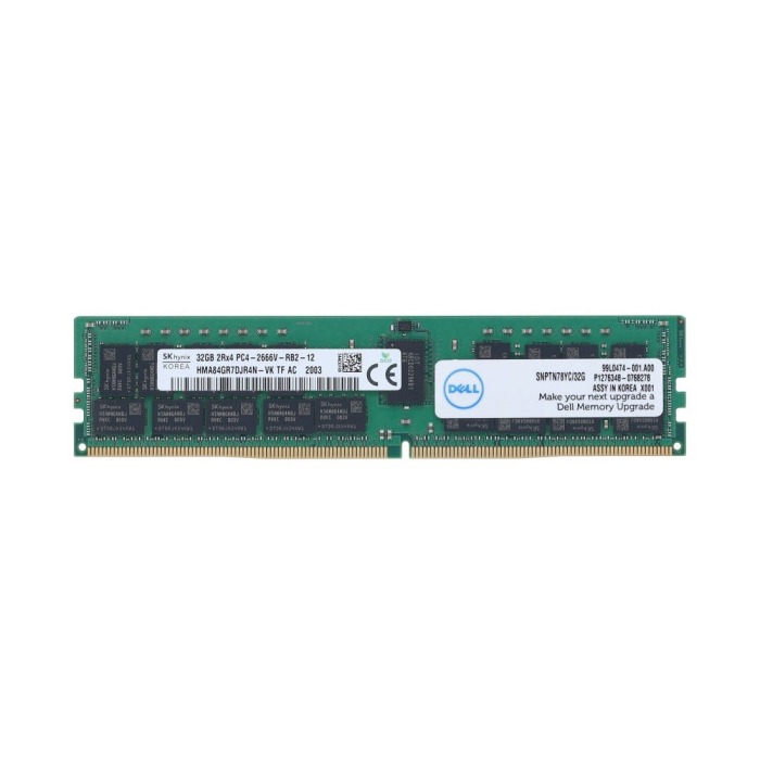 RAM Dell 32GB 2Rx4 PC4-21300 DDR4 RDIMM ECC 2666MHz SNPTN78YC/32G