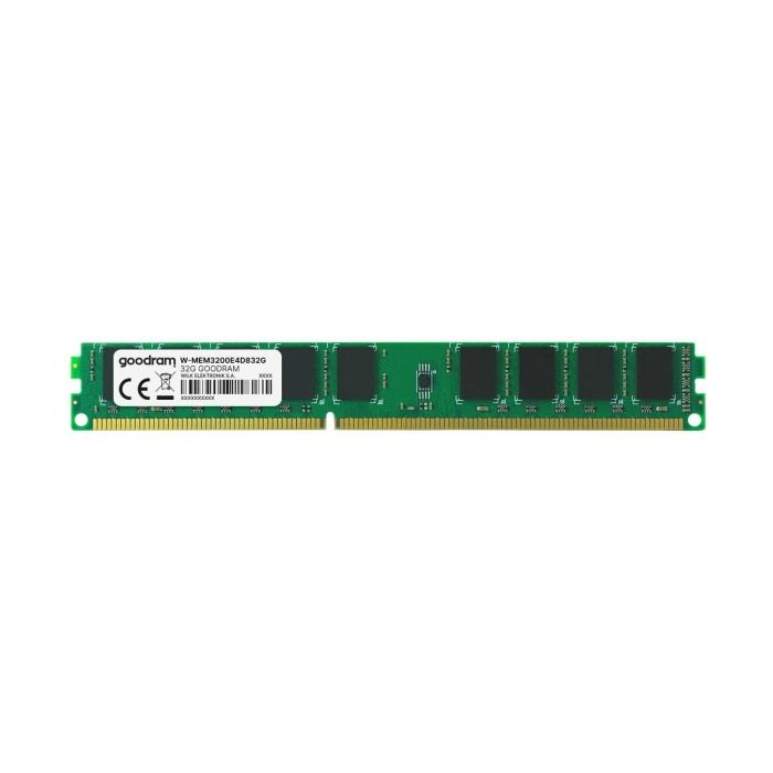 RAM GoodRAM 32GB 2Rx8 PC4-25600 DDR4 UDIMM ECC 3200MHz W-MEM3200E4D832G