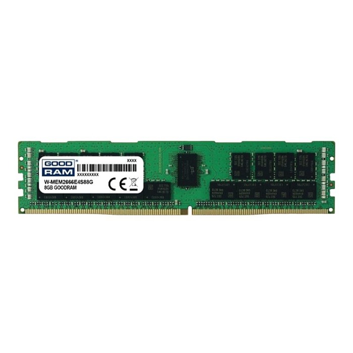 RAM GoodRAM 8GB 1Rx8 PC4-21300 DDR4 UDIMM ECC 2666MHz W-MEM2666E4S88G