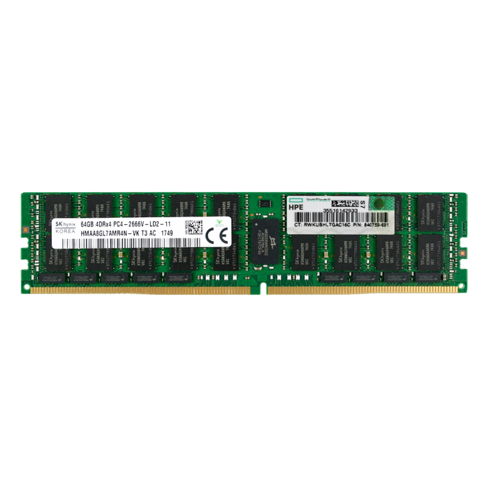 RAM HPE 64GB 4Rx4 DDR4 LRDIMM ECC 2666MHz 840759-691