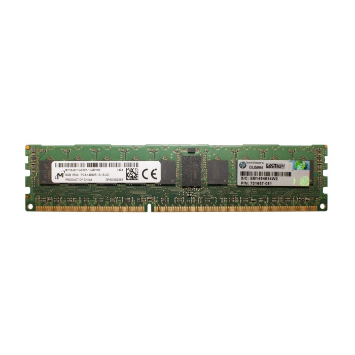 RAM HPE 8GB 1Rx4 PC3-14900R DDR3 RDIMM 1866MHz 731657-081