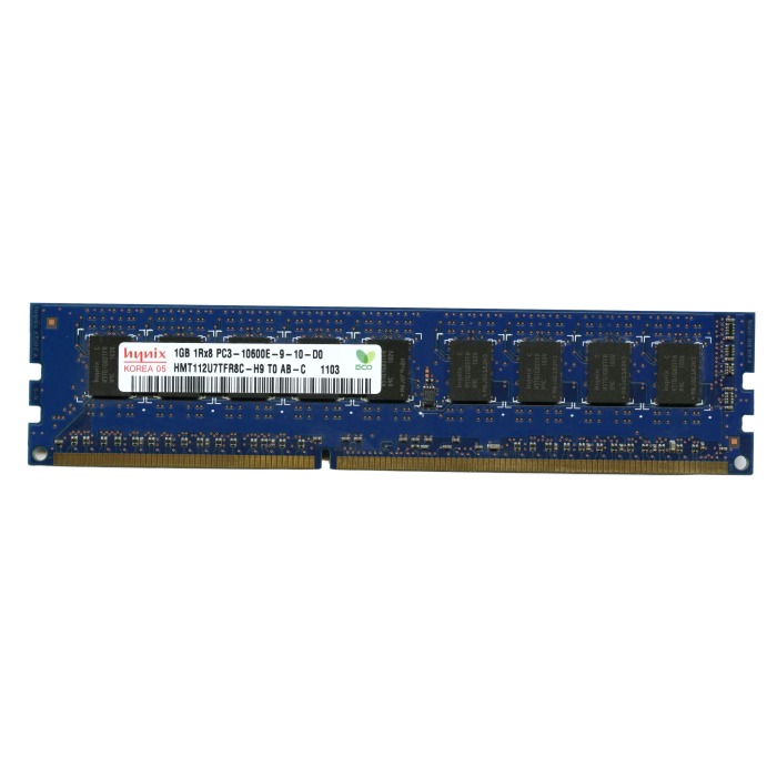 RAM Hynix 1GB 1Rx8 PC3-10600 DDR3 UDIMM 1333MHz HMT112U7TFR8C-H9