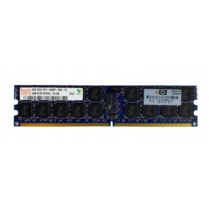 RAM  Hynix 8GB 2Rx4 PC2-5300P DDR2 RDIMM 667MHz HMP31GP7AFR4C-Y5