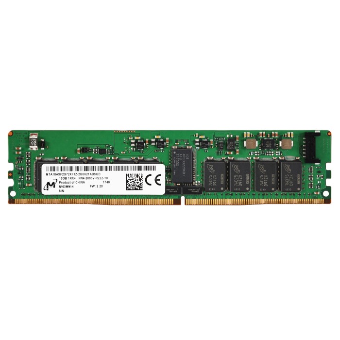RAM Micron 16GB 1Rx4 DDR4-2666V DDR4 NVDIMM-N 2666MHz MTA18ASF2G72XF1Z-2G6V21AB
