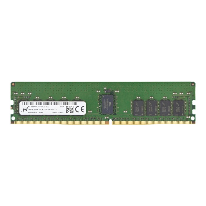 RAM Micron 16GB 2Rx8 PC4-3200 DDR4 RDIMM ECC 3200MHz MTA18ASF2G72PDZ-3G2R1