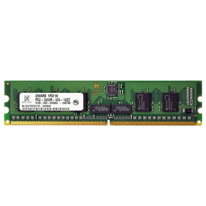 RAM NetList 256MB 1Rx16 PC2-3200R DDR2 RDIMM 400MHz NLD327R23215F-D32KIB