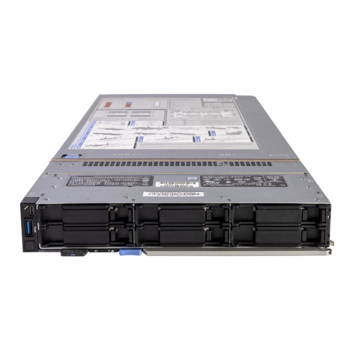 Server Dell PowerEdge MX740c 6x2.5" with 1x Bronze 3106, 16GB, 2x 480GB SSD SATA 2.5", 2x25GbE SFP28
