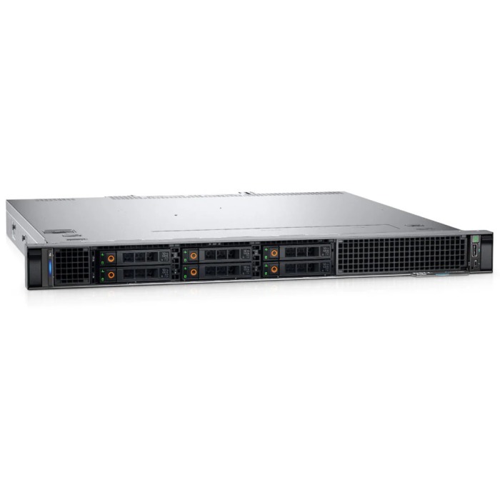 Server Dell PowerEdge R260 6x2.5" with E-2414, 16GB RAM, H355, 2x 480GB SSD SATA 2.5", 1x PSU 700W, rails, iDRAC9 Enterprise