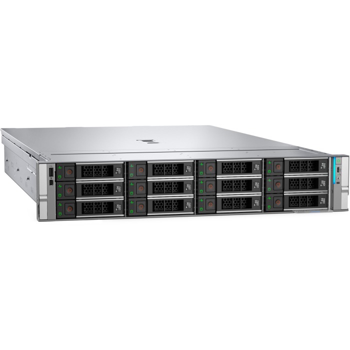 Server Dell PowerEdge R570 12x3.5" with 1x 6517P, 128GB RAM, H365i, 4x 8TB 7.2K SATA 6G 3.5", 2x10GbE BASE-T, 2x PSU 800W, rails, iDRAC10 Enterprise