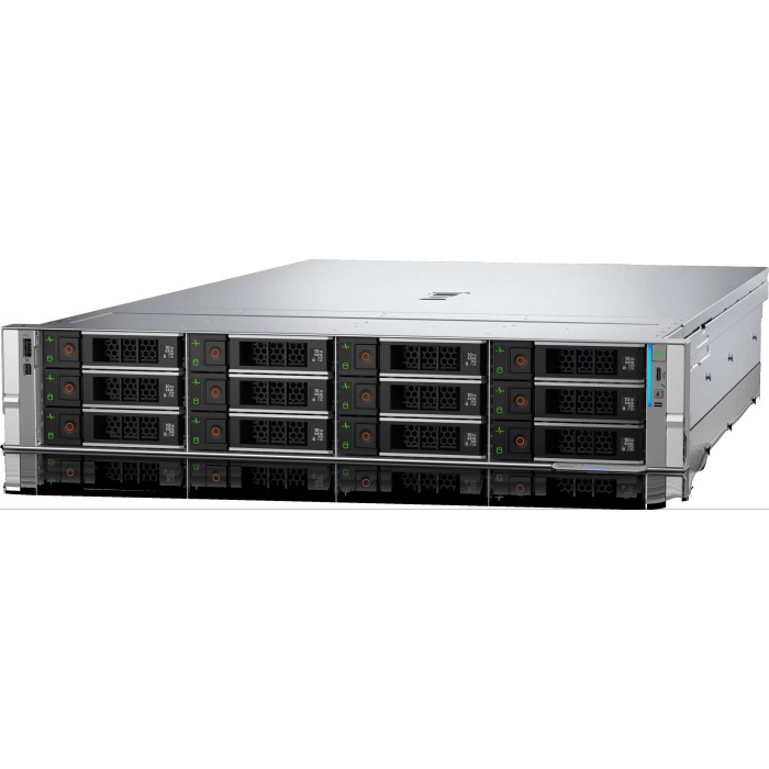Server Dell PowerEdge R570 12x3.5" with 1x 6517P, 192GB RAM, H365i, 2x 4TB 7.2K SATA 6G 3.5", 2x PSU 800W, rails, iDRAC10 Enterprise