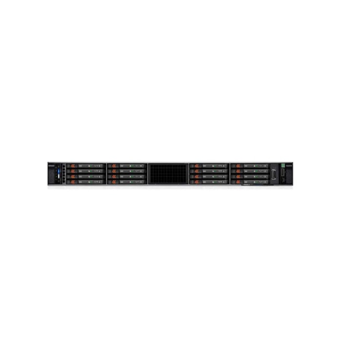 Server Dell PowerEdge R6615 16xE3.S NVMe with 1x EPYC 9454P, 256GB RAM, H755N, BOSS-N1 with 2x Dell 480GB SSD NVMe M.2, 4x 3.84TB NVMe E3.S, 2x10/25GbE SFP28, 2x PSU 1400W, rails, iDRAC9 Enterprise