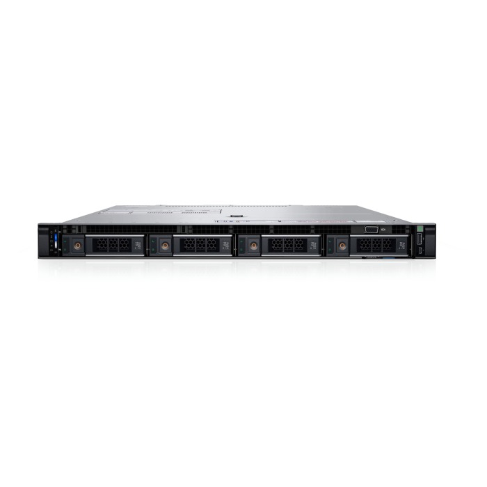 Server Dell PowerEdge R6625 4x3.5" with 2x EPYC 9124, 512GB RAM, H355, 2x 1.92TB SSD SATA 2.5", 2x10/25GbE SFP28, 1x L4 24GB, 2x PSU 1400W, rails, bezel, iDRAC9 Enterprise