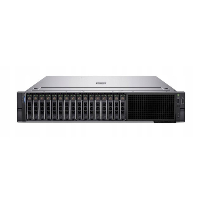 Server Dell PowerEdge R750 16x2.5" with 2x Gold 5318Y, 64GB RAM, H745, BOSS-S2 with 2x Dell 480GB SSD SATA RI M.2, 4x 1.92TB SSD SATA 2.5", 2x PSU 1400W, rails, iDRAC9 Enterprise