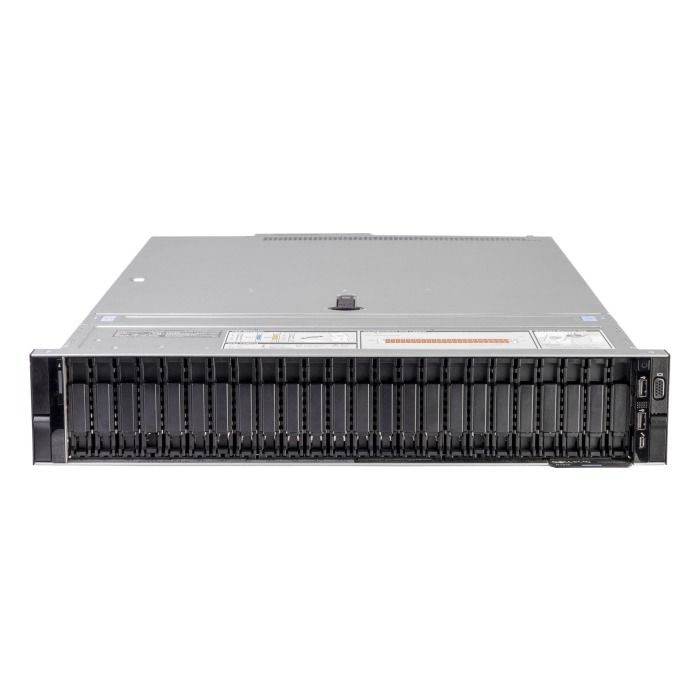 Server Dell PowerEdge R7515 24x2.5" NVMe with 1x EPYC 7702P, 256GB RAM, BOSS-S1 card with 2x240GB SSD SATA M.2, 3x1.92TB SSD NVMe U.2 2.5", 2x10GbE SFP+, 2x PSU, rails, bezel, iDRAC 9 Enterprise
