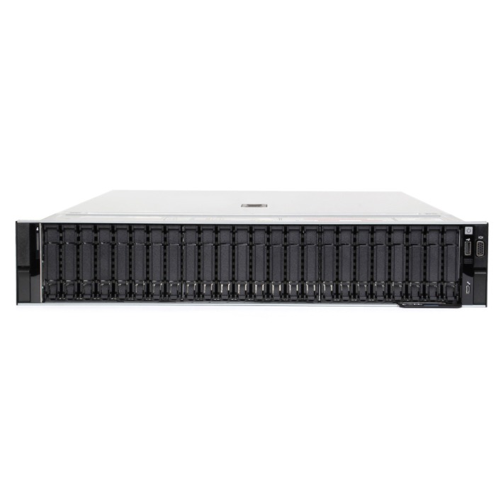 Server Dell PowerEdge R760 24x2.5"with 2x Gold 6526Y, 128GB RAM, H755, 2x 480GB SSD SATA 2.5", 12x 3.84TB SSD SAS 12G RI 2.5", 2x1GbE, 4x10/25GbE SFP28, 2x PSU 1400W, rails, bezel, iDRAC9 Enterprise