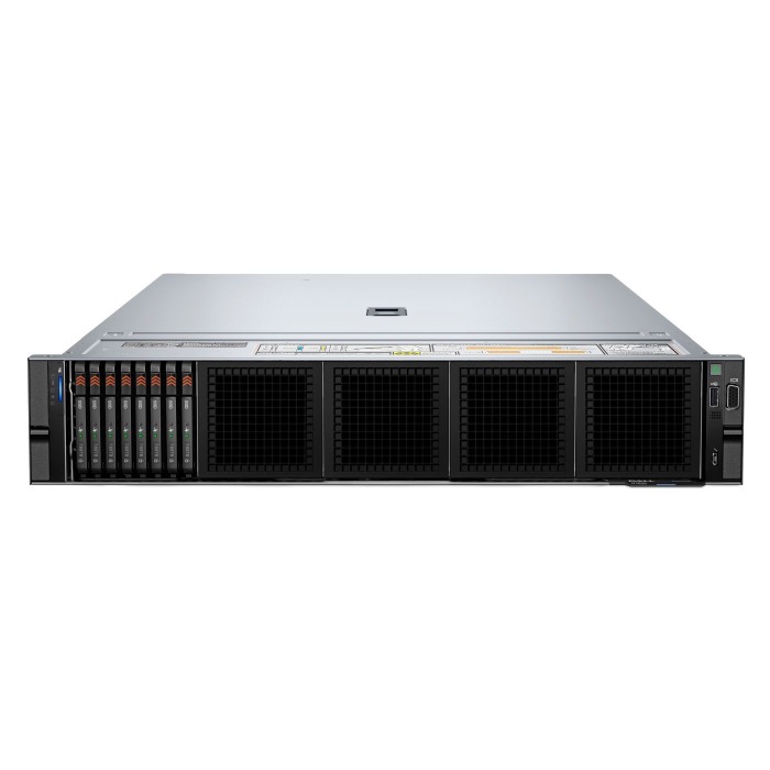 Server Dell PowerEdge R7625 8xE3.S with 2x EPYC 9734, 256GB RAM, BOSS-N1 (2x Dell 960GB SSD NVMe M.2), 2x 3.84TB E3.S NVMe, 4x25GbE SFP28, 2x PSU, rails, iDRAC9 Enterprise