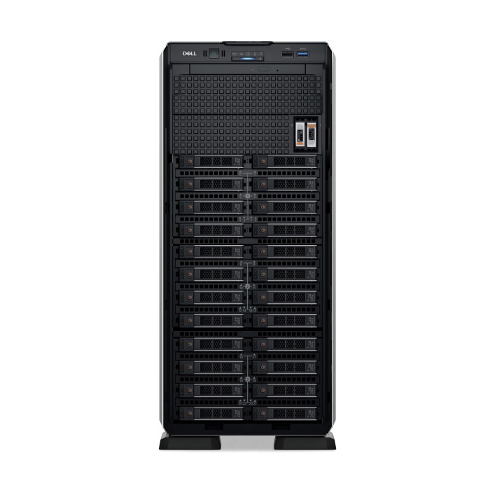 Server Dell PowerEdge T550 24x2.5" with 1x Silver 4310, 32GB RAM, H345, 2x 480GB SSD SATA 2.5", 2x PSU 800W, iDRAC9 Enterprise